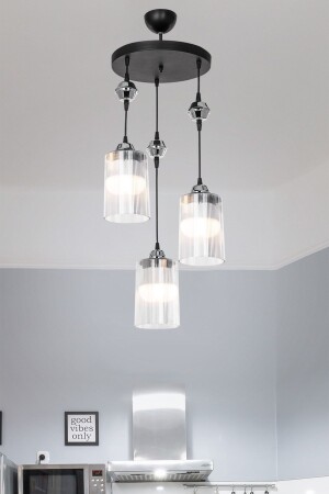 MNZ-Ceylan 3-piece أسود ضوئي واضح الزجاجية الشنارة MNG. 5221 - glorıa