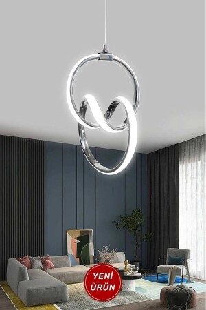 MNZ-Chandelier Seranat Gray عصرية فوق البيضاء LED Pendant LED شمعة - Sanctum