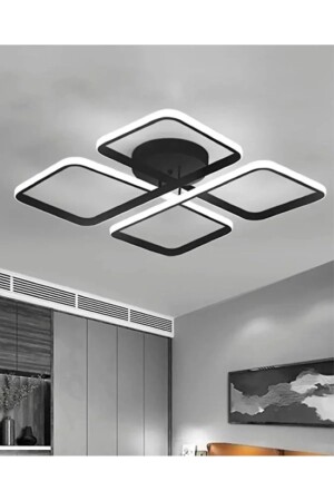 MNZ-Chandelier Square 4-Plus Plophonier الوتيرة البيضاء LED الوتيرة - Sanctum