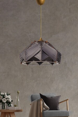 MNZ-Chaos مصباح معلق يدوي شاندليري رمادي SH198 - hmydesign