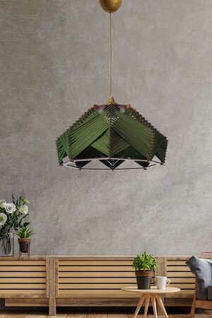 MNZ-Chaos مصباح معلق مصنوعة يدويا شمعة خاكي خضراء SH198 - hmydesign