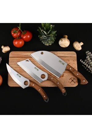 سكين (MNZ-Chef) 3 قطع طباخ - Cavit İnox