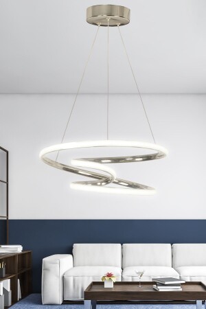 MNZ-Chrome Case White Light Galaxy الحديثة مدفوعة الشنادل Galaxy Led Chandelier - Ransom