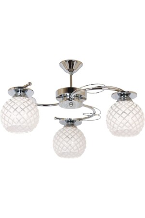 MNZ-Chrome Chandelier Tuna 3 Piece UÇ243ARR - Uçar