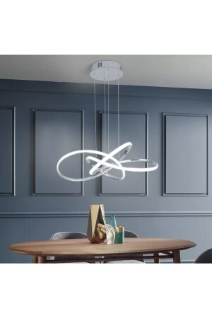 إصدار من نوع MNZ-Chrome Lamp Pendant Light White Light Chrome LED شمعة معينة مرئية قطر fico0038 - Fico Home