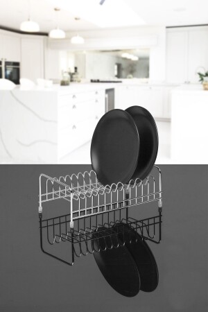 مرفق الصحنات من نوع MNZ-Chrome Midi - رف الأطباق TK-845 - Okyanus Home