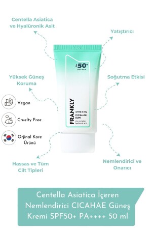 MNZ-CICAHAE المهيطرة واقي شمسي يحتوي على Centella Asiatica SPF50+ PA++++ 50 ml - Frankly