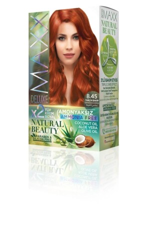 MNZ-Cinnamon Copper خالية من أمونيا لون الشعر 8. 45 - Maxx Deluxe
