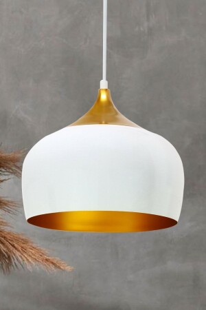 MNZ-Circle White Metal Chandelier غرفة المعيشة المكتبية المطبخ مقهى مكتب الفندق شمعة واحدة مصباح الإضاءة RSA2040XXXX02 - Bamyum