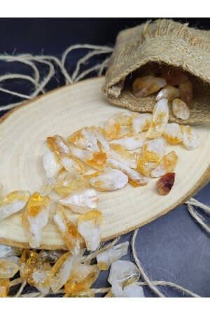 MNZ-Citrine حجم المحفظة خام خام من الحجر الطبيعي من الحجر (حجر الاكثرة والكثافة) - Doğal Taş Delisi