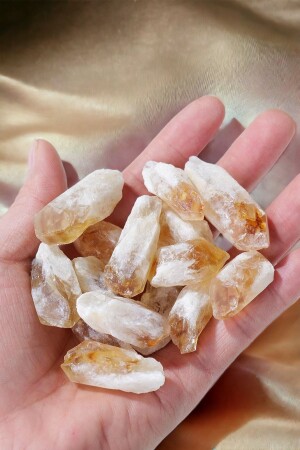 MNZ-Citrine Money Stone حجر طبيعي AA جودة 2-3 سم - Nbs Beautiful Naturel Stones