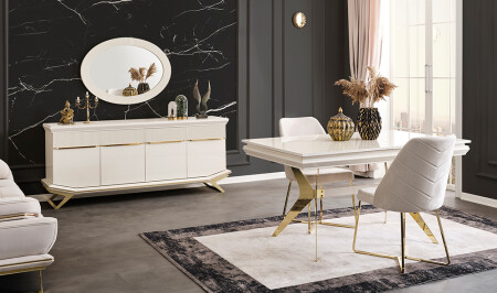 غرفة الطعام من طراز 