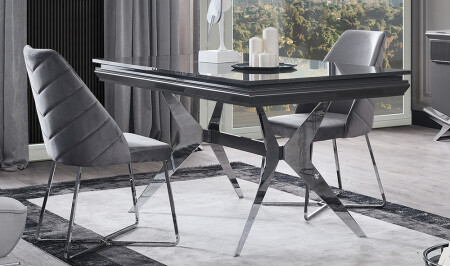 مجموعة طاولة MNZ-Clara Gray - Cadde Yıldız