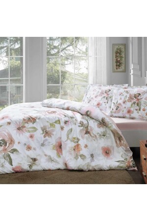 MNZ-Clara القطن ساتين مزدوج غطاء غطاء سلمون مجموعة TYC00473826985 - Taç