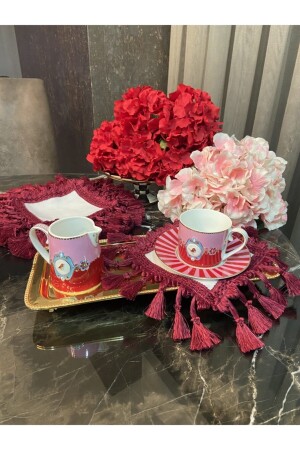 MNZ-Claret كوكتيل مخزن أحمر ذو طعم ذو 2 قطع 875878784 - ELİTHOMEDEKOR