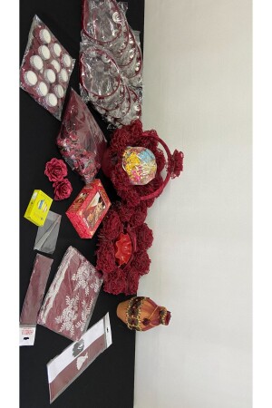 MNZ-Claret Red 174 Piece طلاء الفخام هينا ليلا الإمدادات المجموعة - Zeymerade