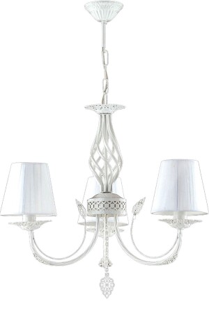 MNZ-Classic Candelier مع 3 قبعات بيضاء F-137-3-B - Trendylight