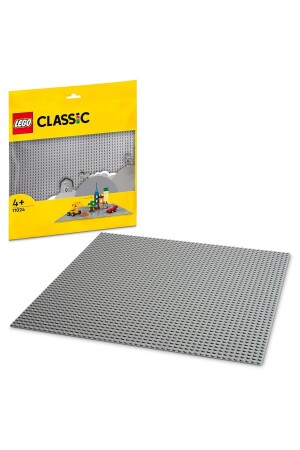 (MNZ-Classic Gray Plate 11024- Creative Toy Building S للأطفال من سن 4 سنوات فصاعداً) - Lego