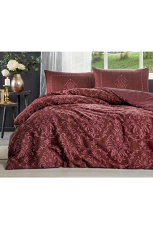 MNZ-Clasurol بورغنديا القطن ساتيين غطاء ملابس مزدوجة مجموعة Softlife القطن ساتيين غطاء TYC00336242010 - Özdilek