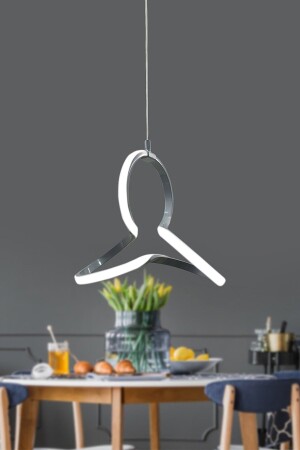 MNZ-Clover قماش رمادى حديث ضوء أبيض قاد شاندليير كلوفر قاد شاندليير كلوفر - RANSOM