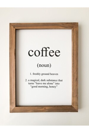 MNZ-Coffee Corner Coffee Noun إطار خشبي - Wooden Factory