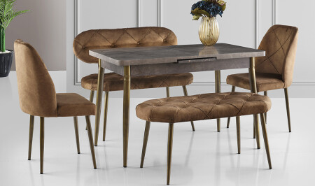 مجموعة طاولة الطعام المغطاة من MNZ-Coffee - Cadde Yıldız