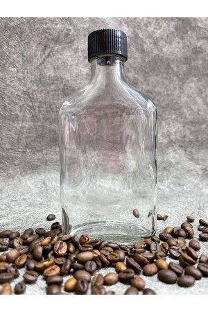 (MNZ-Coldbrew) زجاجة زجاجية شفافة كأس بلاستيكي أسود (5 كمبيوتر) BNM001 - COLDBREWTREND