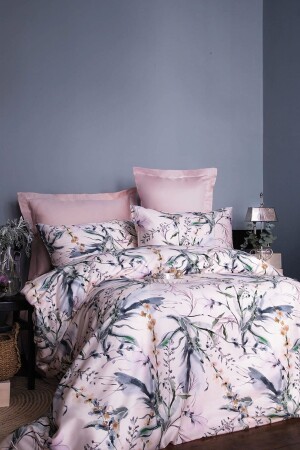 MNZ-Coleus Digital Satin Duvet Cover Family Set ISS-MAM-1100723 - İssimo Home