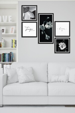 طراز MNZ-Collage Style 5 قطعة طاولة MDF Atf292 - Cadran