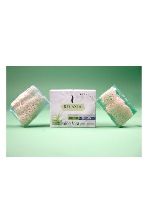 MNZ-Collagen- ALOEVERA SOAP ALOEVERA-Collagen مضخة الصبغة - RELAXIA
