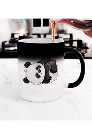 (MNZ-Color Changing Mug) مع صورة (Cute Panda) - Hediye Rüzgarı