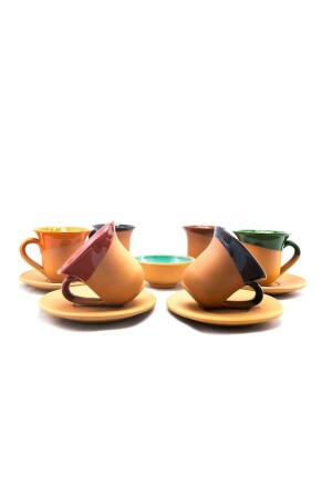 MNZ-Colorful Certery Cup Set-mini Turkish Delight Bowl هدية-Curtainware Cup Set CNR-193 - Avanos