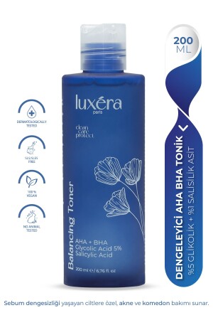 MNZ-Comedone، Pore، Anti-Blemish Purifying Vegan Tonic، (aha + Bha، Centella Asiatica + Panthenol) LUX106 - luxera paris