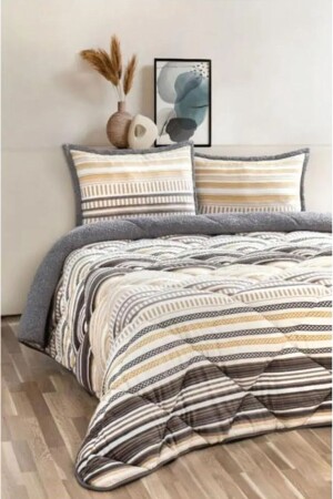 MNZ-Comforter مضاعفة غطاء مجموعة لوكا صفراء - Merinos