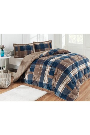 MNZ-Comforter Rida Indigo مجموعة كوالت مزدوجة - Merinos