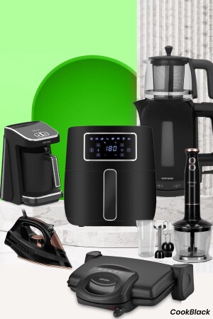 MNZ-Cookblack 23 قطعة طازجة الجو حارة طازجة الجو المفيدة حزمة الزفاف الإلكترونية المطبخ المعدة المعدة 2619 - GoldMaster