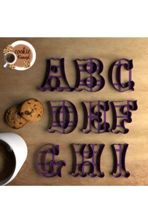 MNZ-Cookie Mold Circus Bubble Font Alphabet Set 6 - CookieKonsept