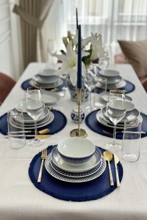 مجموعة عشاء من الذهب من MNZ-Cool لـ 12 شخص 52 قطعة 4129600000659 - Kütahya Porselen