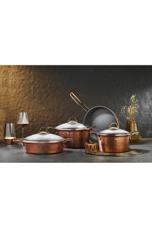 MNZ-Copper 7 Piece Kitchen Set Copper BRI-000078 - Brioni
