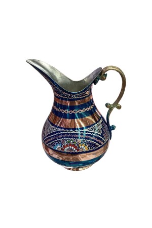 MNZ-Copper Hand Embroidered Jug 2356644445675 - Batur Ticaret