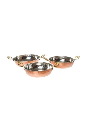 MNZ-Copper Pan Pan Set 3 قطع 3LUTAVA - Yıldırım
