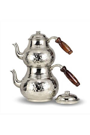 MNZ-Copper Teapot معالجة النكيل المغطاة حجم العائلة المصنوع من الختم GS001741 - MORYA