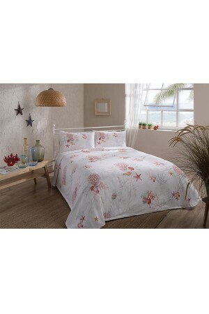 مجموعة غطاء مادة من نوع MNZ-Coral Single Duvet Cover Set - Taç