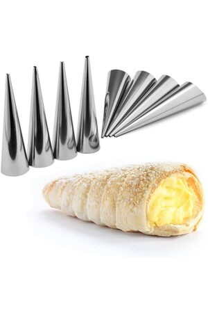 قناع MNZ-Corne Mold طناب طنابيل الحلوى 20 قطعة 12 سم - Nar Kalıp