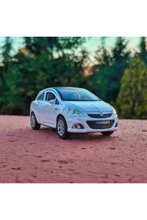 MNZ-Corsa D Collection سيارة معدنية 12 سم أبيض - Opel
