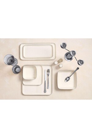 MNZ-Cortot بلاتين 24 قطعة عشاء مجموعة 6 أشخاص 04alm007265 04ALM007265 - Porland