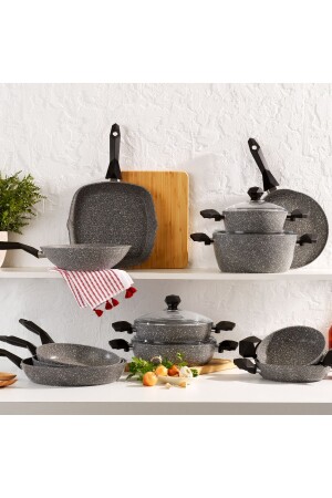 MNZ-Cory Y.y. wok pan - 28 سم - الرمادي 1S0831-22004-GRI01 - Schafer