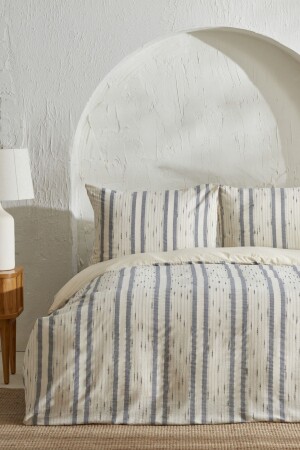 MNZ-Cosmos 100% القطن مزدوج غطاء غطاء مجموعة إنديغو 200. 22. 01. 0140 - Karaca Home