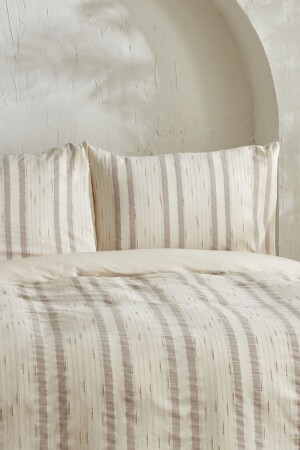 MNZ-Cosmos 100% القطن مزدوج غطاء غطاء مجموعة بيج - Karaca Home