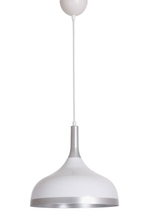 MNZ-Cosmos تصميم خاص مقهى - طباخ نموذج معدني أبيض داخل الدرجة الرمادية مصباح معلق واحد شمعة الكون - Fer Avize